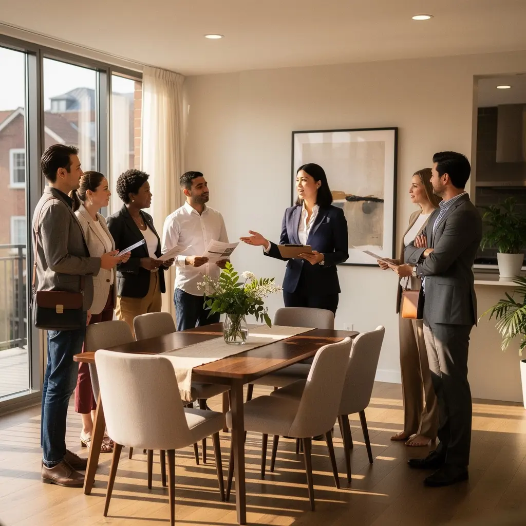 Widok na nowoczesny dom jednorodzinny w spokojnej okolicy.